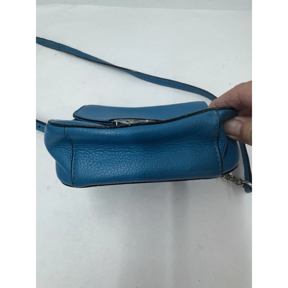 MICHAEL KORS FULTON Crossbody Bag Summer Blue Leather